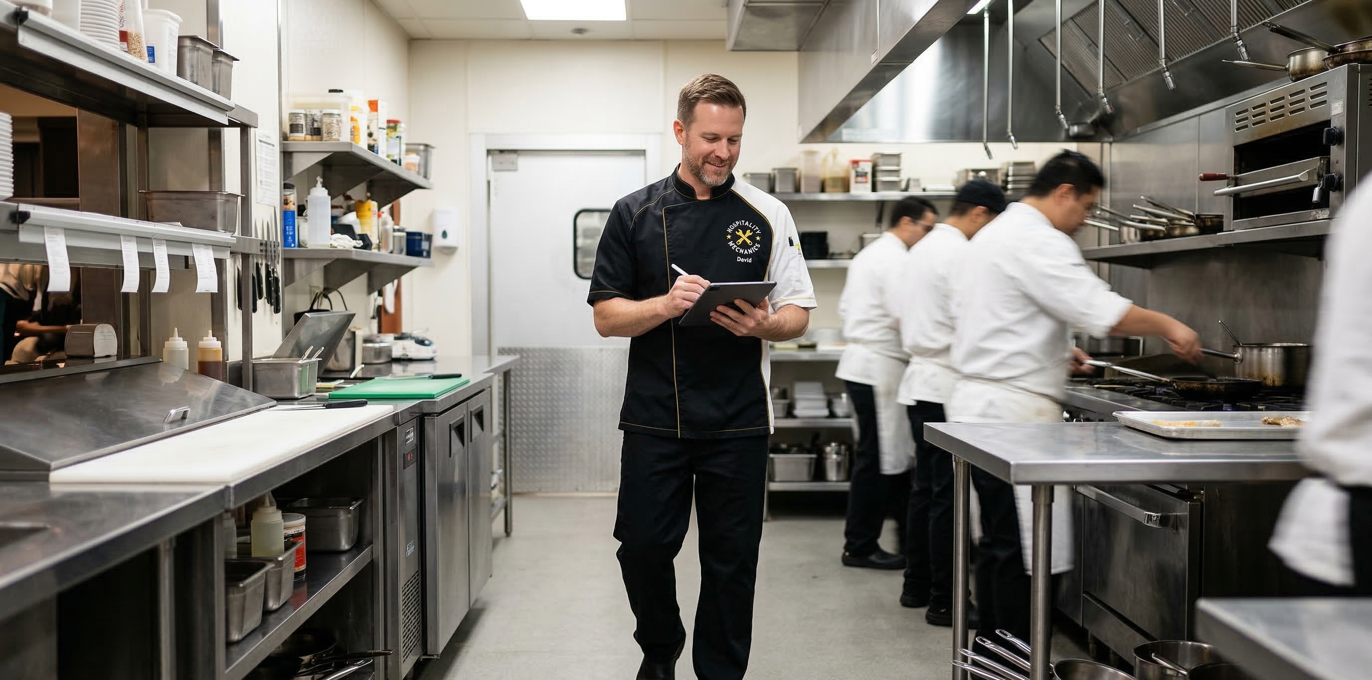 Restaurant consultant conducting an operational audit in Orlando